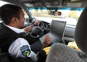 PalAmerican Mobile Security Guard Inside of Car
